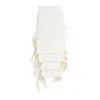 Y/project White Wash Cotton Bug Denim Skirt In White