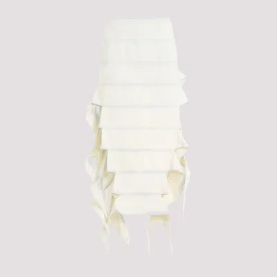 Y/project White Wash Cotton Bug Denim Skirt