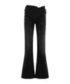 Y/project Bootcut Jeans With Criss-cross In Black