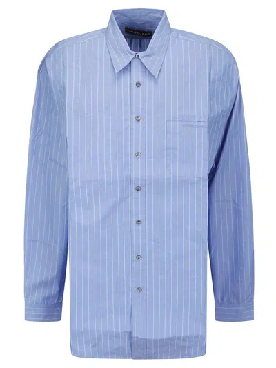 Y/PROJECT STRIPED BUTTONED SHIRT