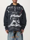 Y/project Black Cotton Sweatshirt In Black