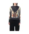 Y/project T-shirt With Round Neck And Long Sleeves In Black