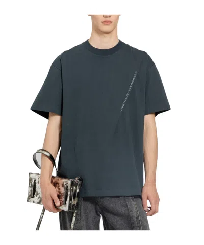 Y/project T-shirt With Round Neck And Short Sleeves In Black