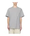 Y/project T-shirt With Round Neck And Short Sleeves In Gray