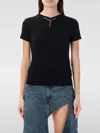 Y/project Baby T-shirt With Ribbed V Collar In Black
