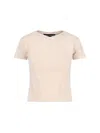 Y/project "y Chrome Baby" Logo T-shirt In Beige