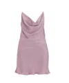 Y/project Mini Satin Slip Dress With Spaghetti Straps In Pink