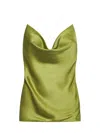 Y/project Evergreen Invisible Strap Satin Camisole In Evergreen Green