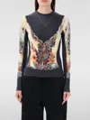 Y/project Black Printed Long Sleeve Top In 黑色