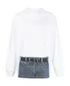 Y/project White Jean Paul Gaultier Edition Sweatshirt In Gray