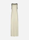 Y/PROJECT TWISTED SHOULDER COTTON LONG DRESS