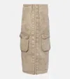 Y/project Skirt With Belt Loops And Cargo Pockets In Beige