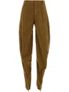 Y/project Y Project Women Caramel Stretch Velvet Pant In Brown