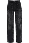 Y/project Jeans Con Pannelli Velcro In Black