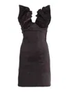 Y/project Mini Dress With Adjustable Shoulder Strap In Black