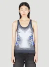Y/project Whisker Print Tank Top In Grey
