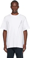 Y/project White Pinched Logo T-shirt In Evergreen Optic Whit