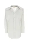 Y/project Loose-fit Chained Poplin Shirt In White