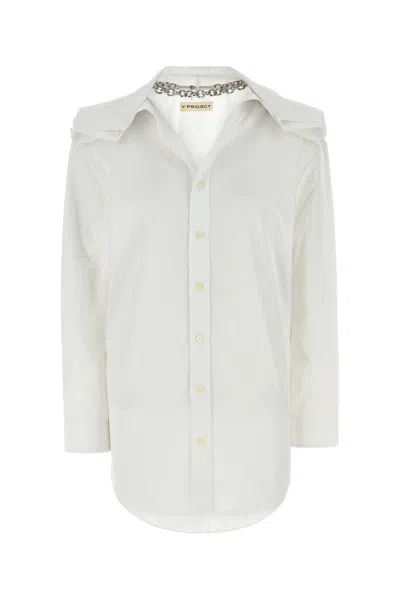 Y/PROJECT WHITE POPLIN SHIRT