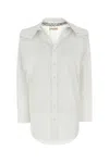 Y/project Loose-fit Chained Poplin Shirt In White