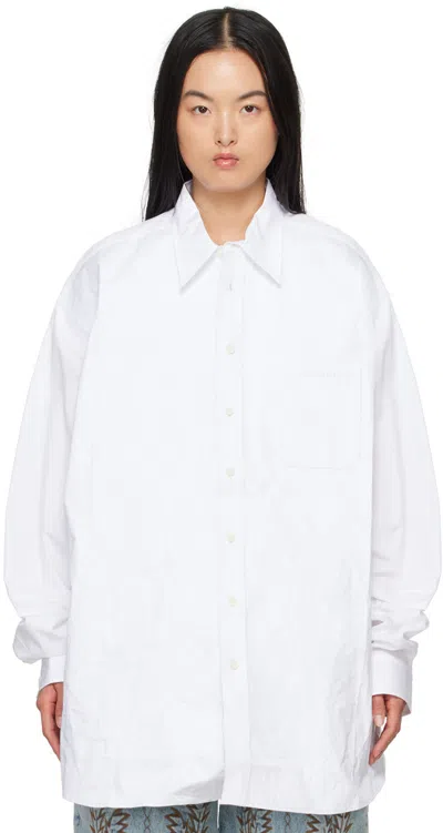 Y/project White Scrunched Shirt