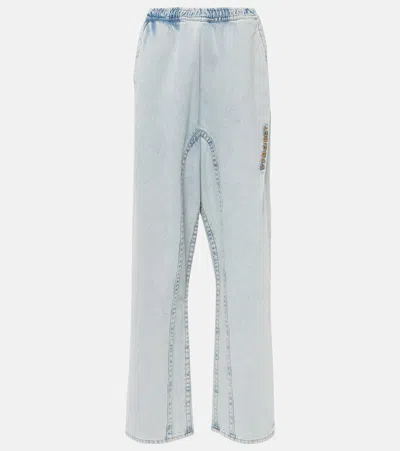 Y/project Wide-leg Jeans In Blue