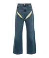 Y/project Wide-legged Jeans In Blue