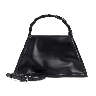 Y/project Wire Black Cow Leather Handbag