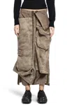Y/project Woman Brown Skirts In Brown