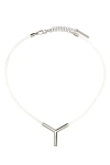 Y/PROJECT Y PROJECT WOMAN TRANSPARENT PVC Y NECKLACE