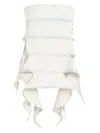 Y/project Snow White Wash Cotton Bug Denim Top In Blue