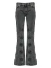 Y/project Evergreen Hook And Eye Slim Denim Jeans In Black