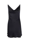 Y/project Satin Slip Dress For Elegant In Black