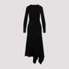 Y/project Knitted Asymmetric Midi Dress In Black