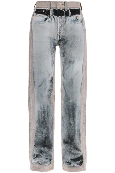 Y/PROJECT WOMEN'S JEANS WITH TROMPE L'