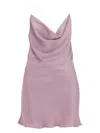 Y/project Mini Satin Slip Dress With Spaghetti Straps In Viola