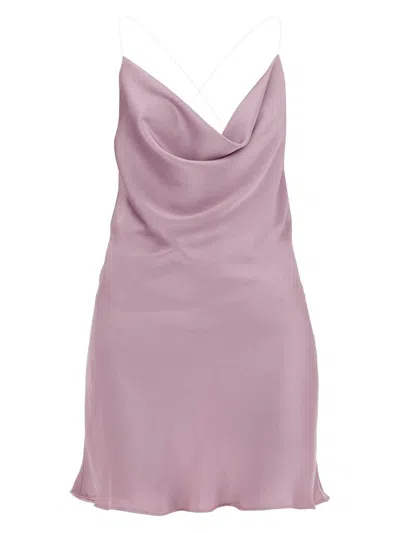 Y/PROJECT WOMEN'S MINI SATIN SLIP DRESS WITH SPAGHETTI STRAPS