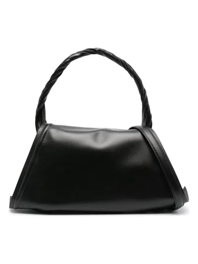 Y/project Women's Wire Leather Handbag In Black