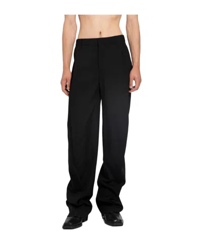 Y/project Wool Tapered Trousers In Black