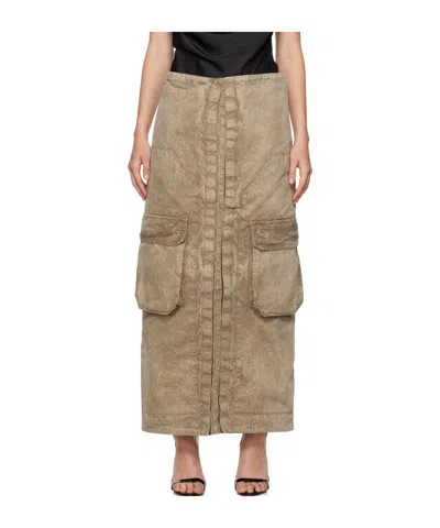 Y/project Work Pocket Skirt In Nude