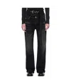 Y/project Bootcut Jeans With Criss-cross In Black