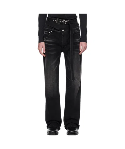 Y/PROJECT WRAP BELT JEANS