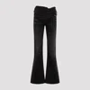 Y/project Bootcut Jeans With Criss-cross In Faded Black