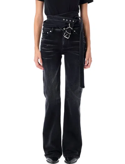 Y/PROJECT WRAP BELT JEANS