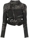 Y/project Y Project Women Black Denim Jacket In Black