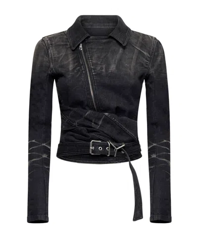 Y/PROJECT Y/PROJECT WRAP FITTED DENIM JACKET