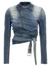 Y/project Cinched Waist Distressed Sleeve Jacket