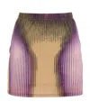 Y/project Trompe Loeil Jean Paul Gaultier Mini Skirt In Brown