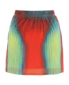 Y/project X Jean Paul Gaultier Morph Mini Skirt In Red