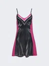 Y/project X Jean Paul Gaultier Trompe-l'oeil Mini Dress Black And Pink In Multi